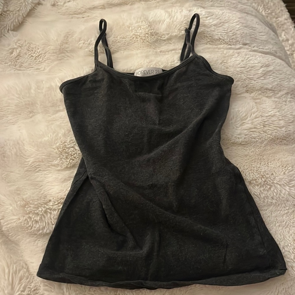 Black ish grey cami tee